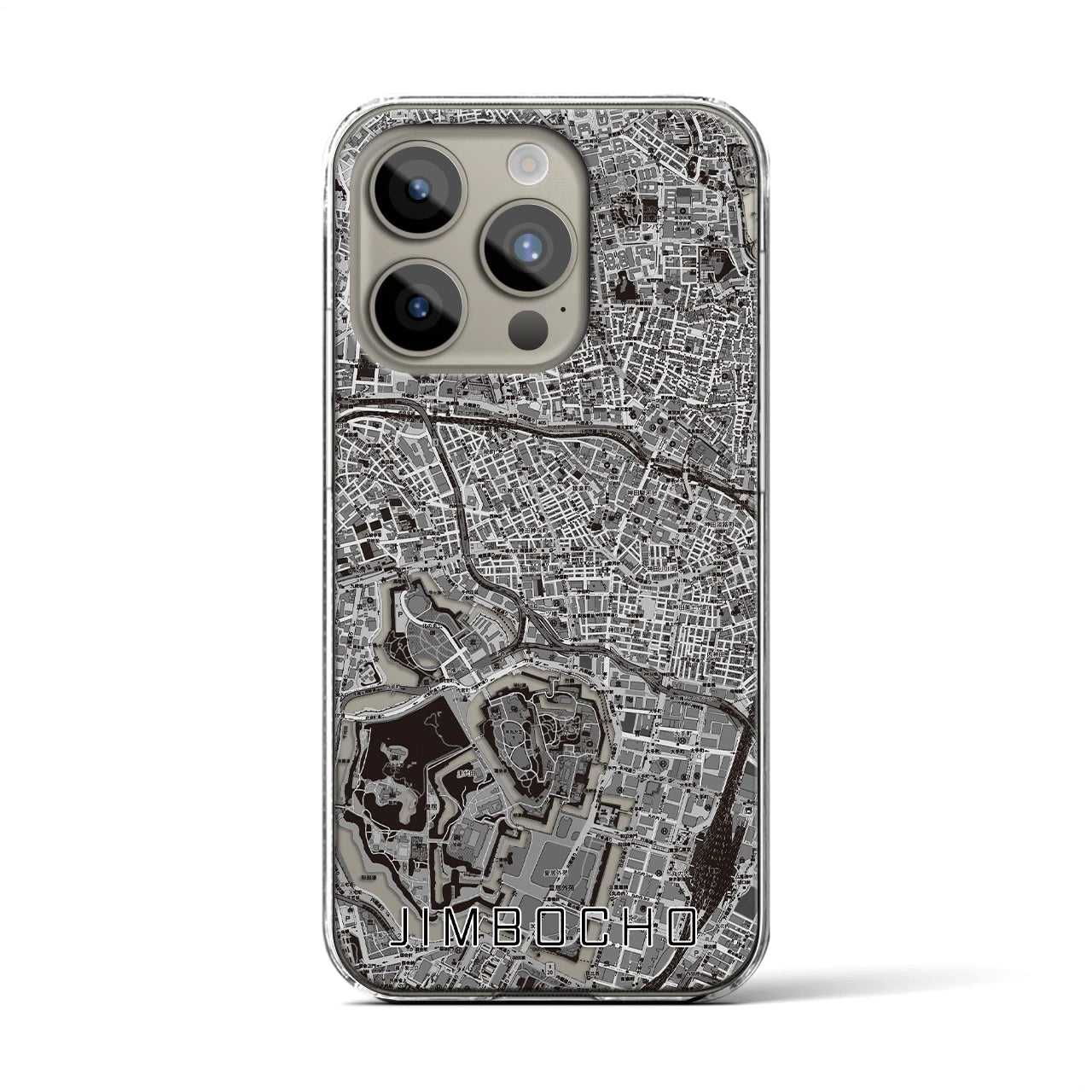 【神保町(東京都)】地図柄iPhoneケース(クリアタイプ)