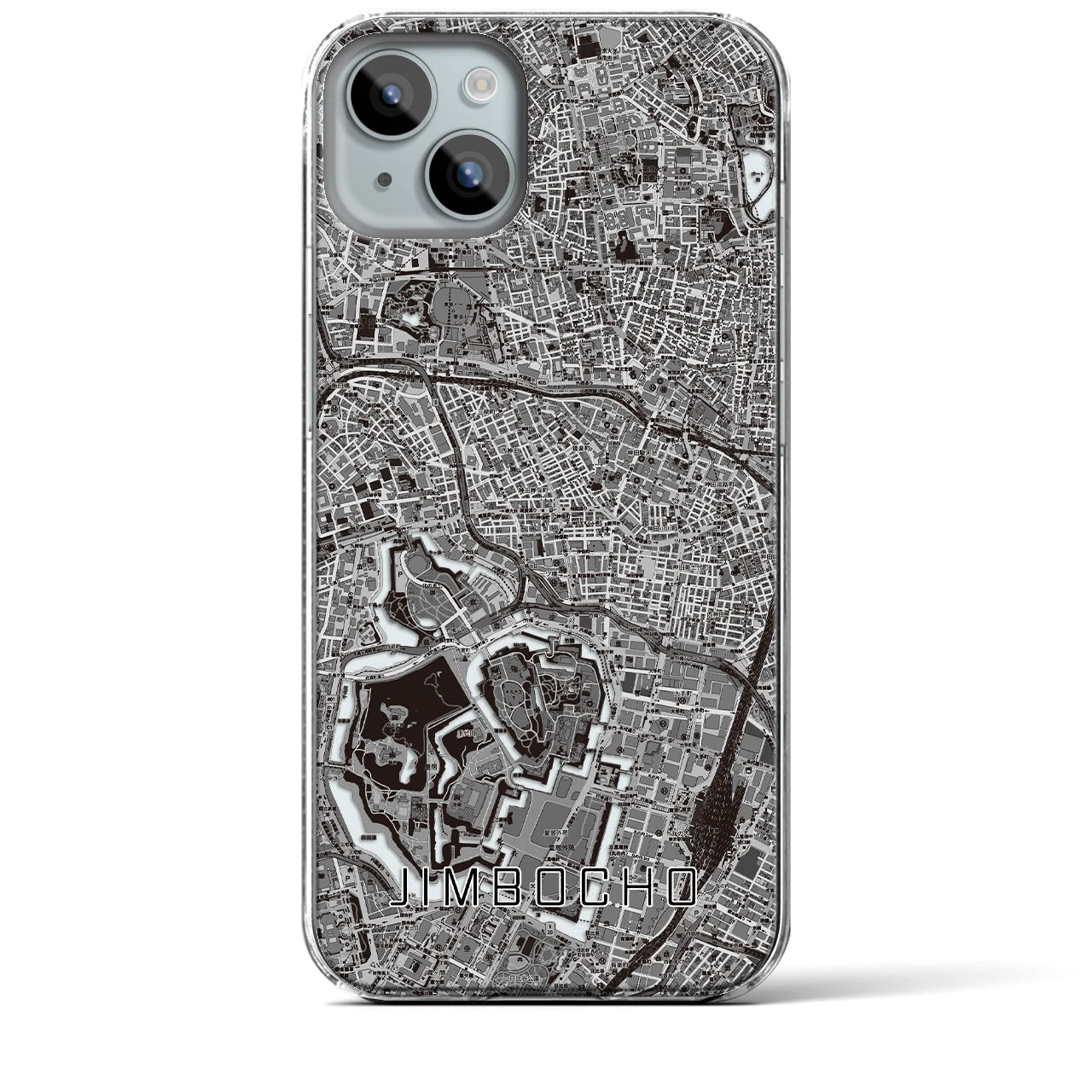 【神保町(東京都)】地図柄iPhoneケース(クリアタイプ)