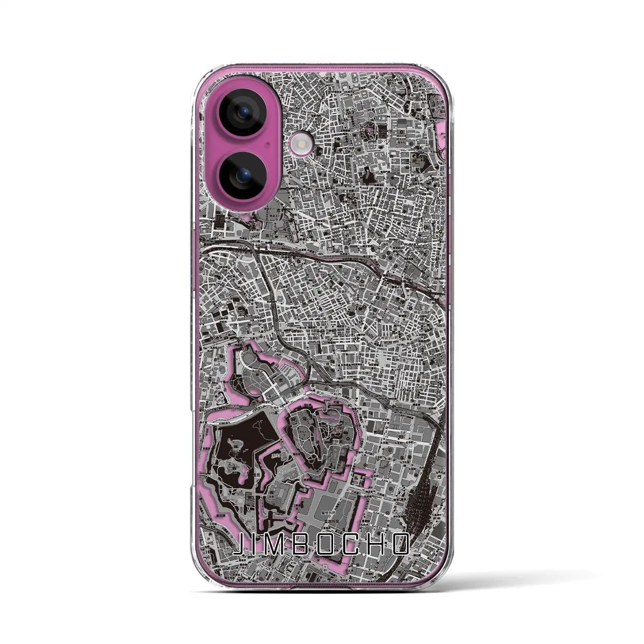 【神保町(東京都)】地図柄iPhoneケース(クリアタイプ)