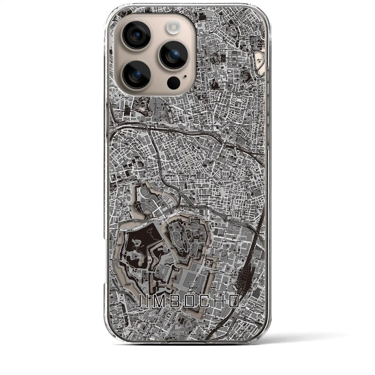 【神保町(東京都)】地図柄iPhoneケース(クリアタイプ)