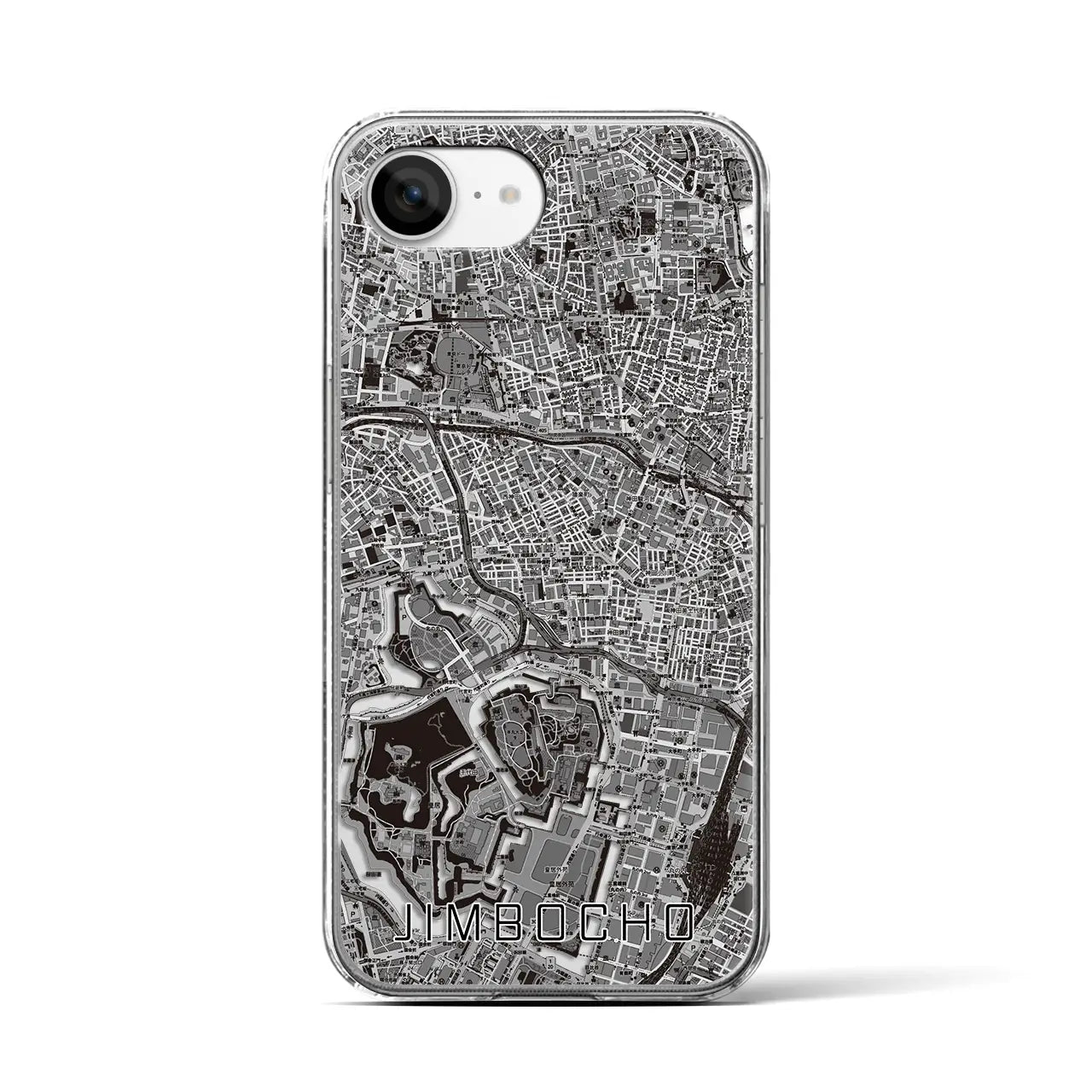 【神保町(東京都)】地図柄iPhoneケース(クリアタイプ)