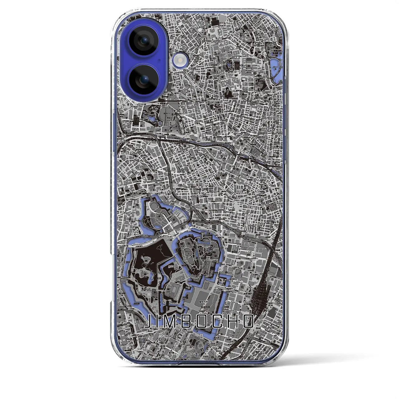 【神保町(東京都)】地図柄iPhoneケース(クリアタイプ)