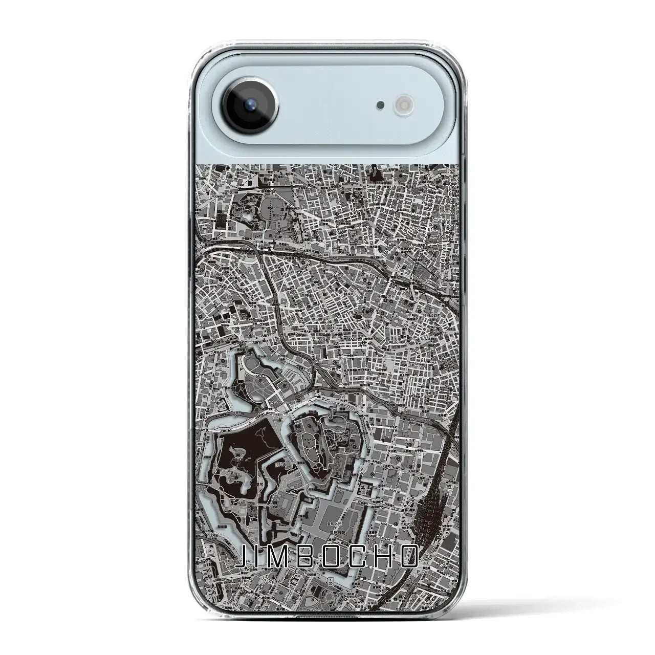 【神保町(東京都)】地図柄iPhoneケース(クリアタイプ)モノトーン・iPhone 17 Pro Max 用