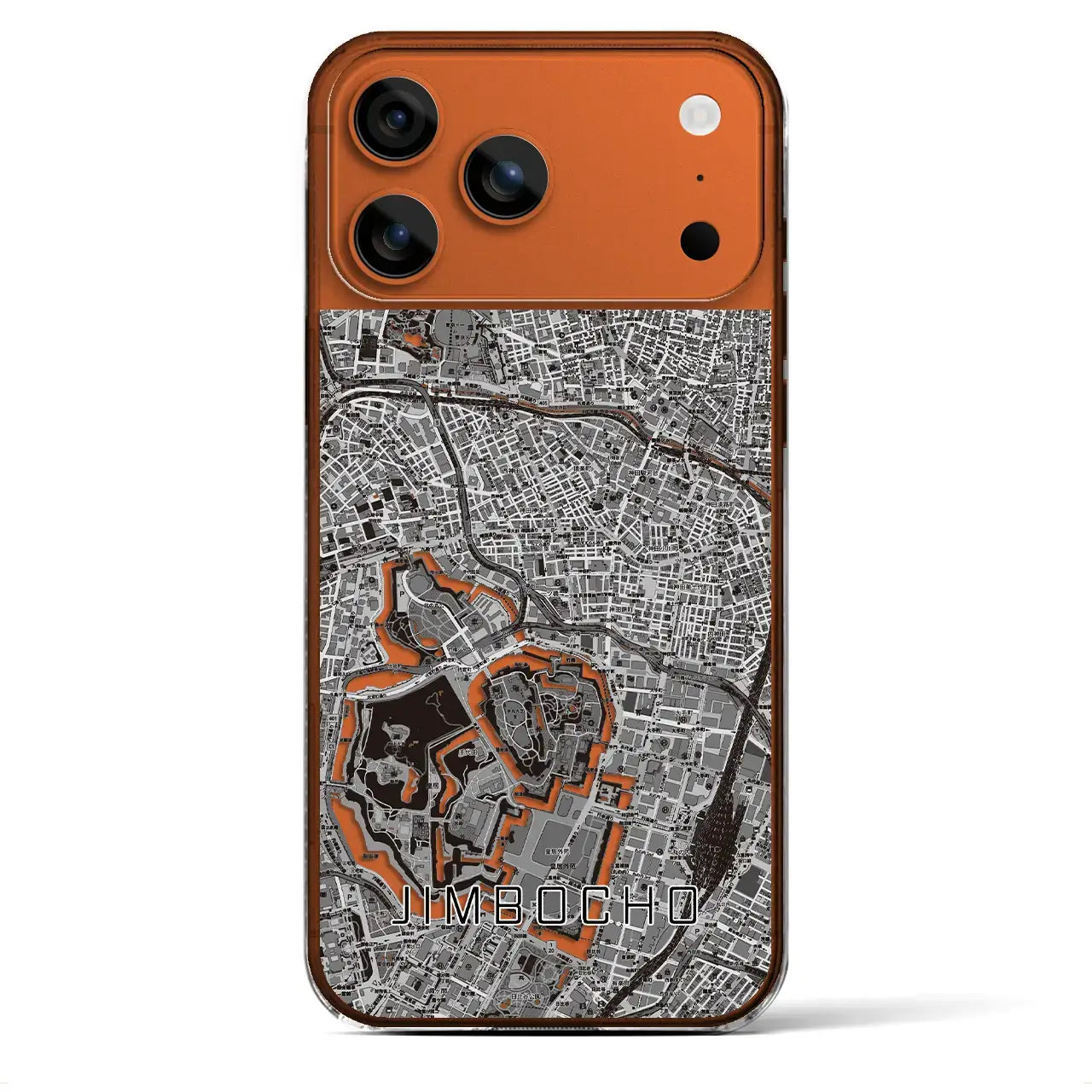 【神保町(東京都)】地図柄iPhoneケース(クリアタイプ)