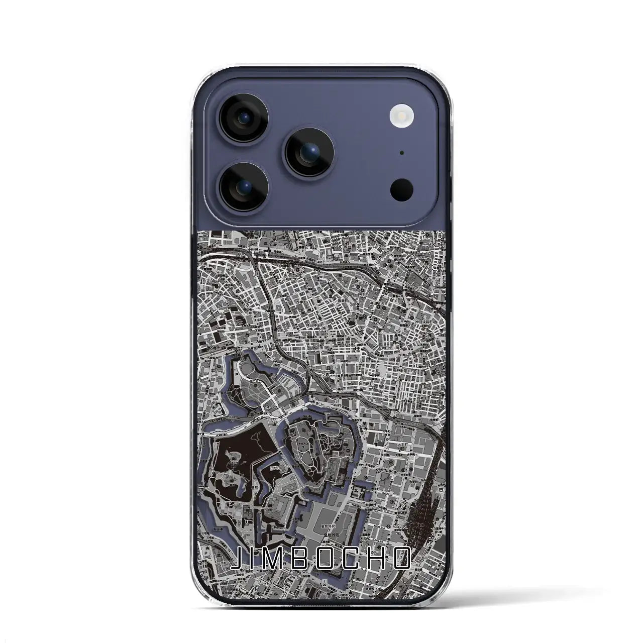 【神保町(東京都)】地図柄iPhoneケース(クリアタイプ)