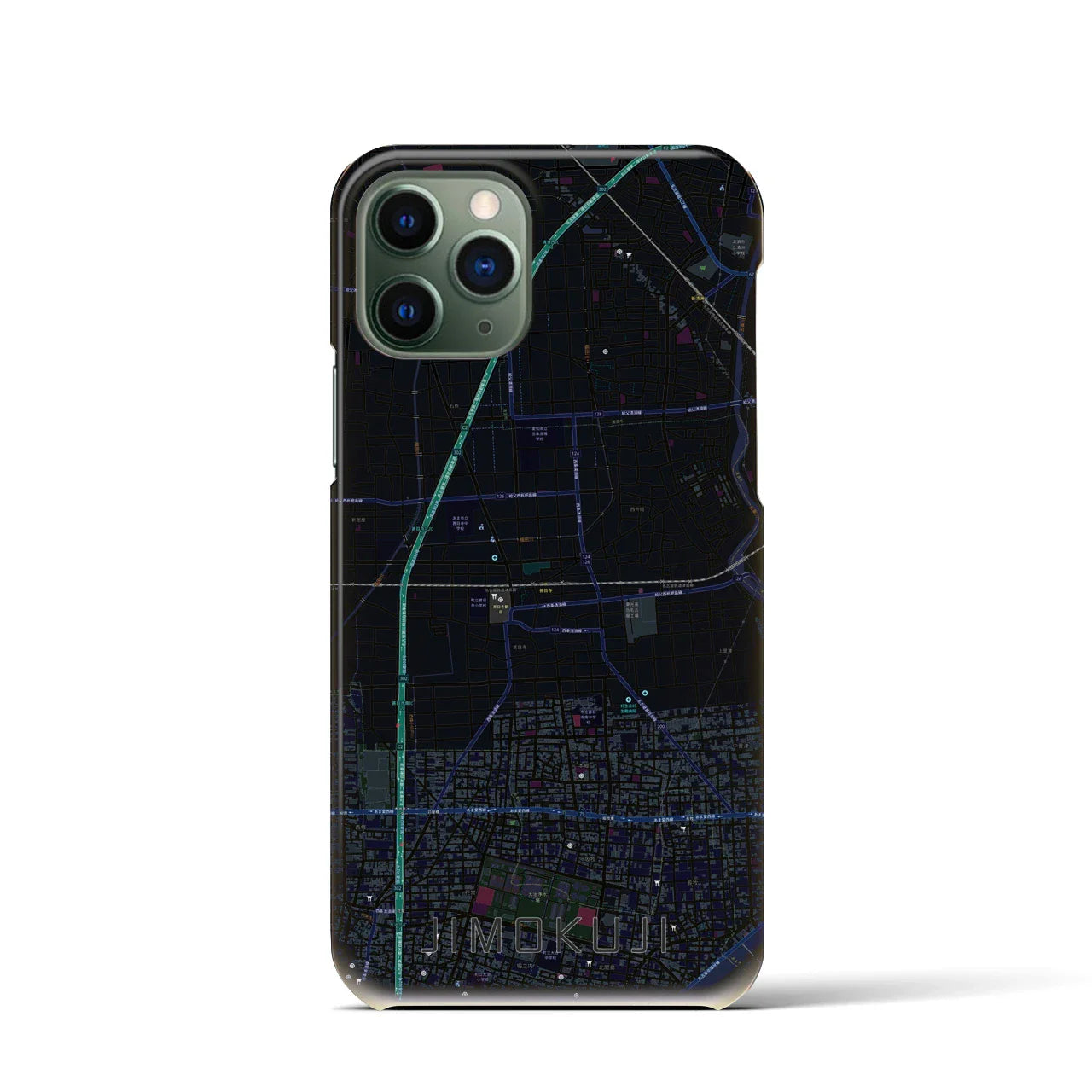 【甚目寺(愛知県)】地図柄iPhoneケース(バックカバータイプ)