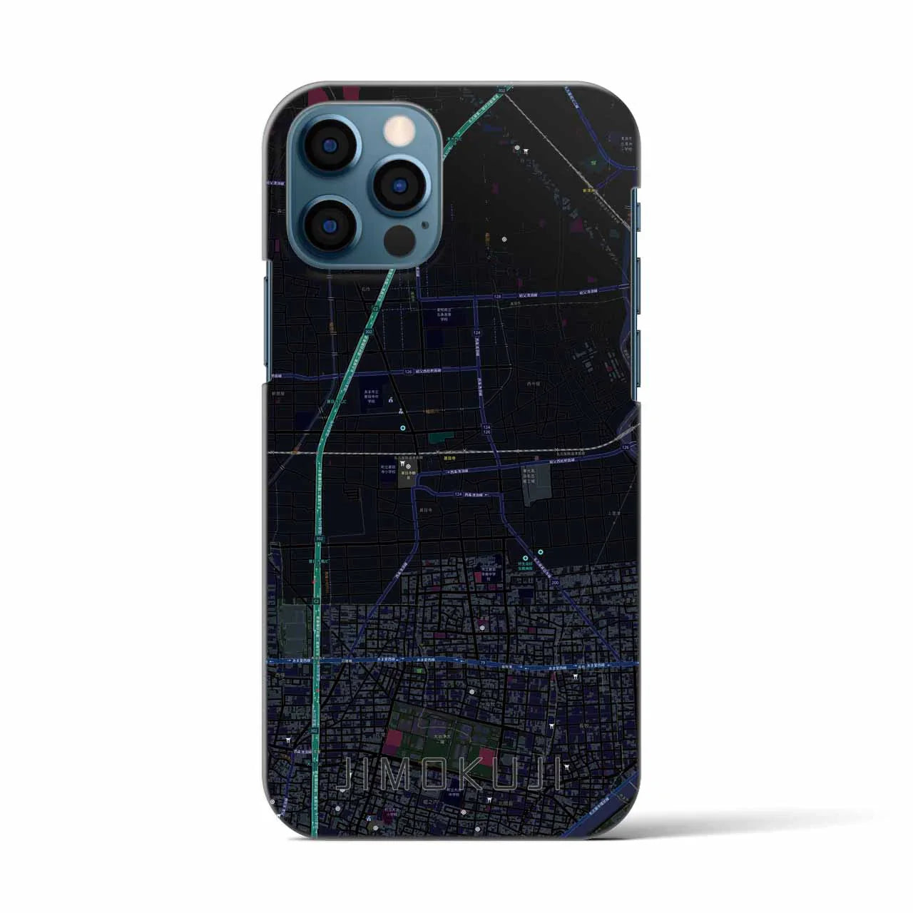 【甚目寺(愛知県)】地図柄iPhoneケース(バックカバータイプ)