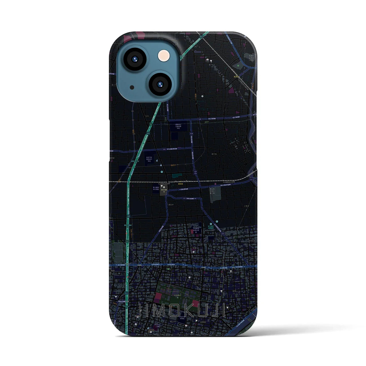 【甚目寺(愛知県)】地図柄iPhoneケース(バックカバータイプ)