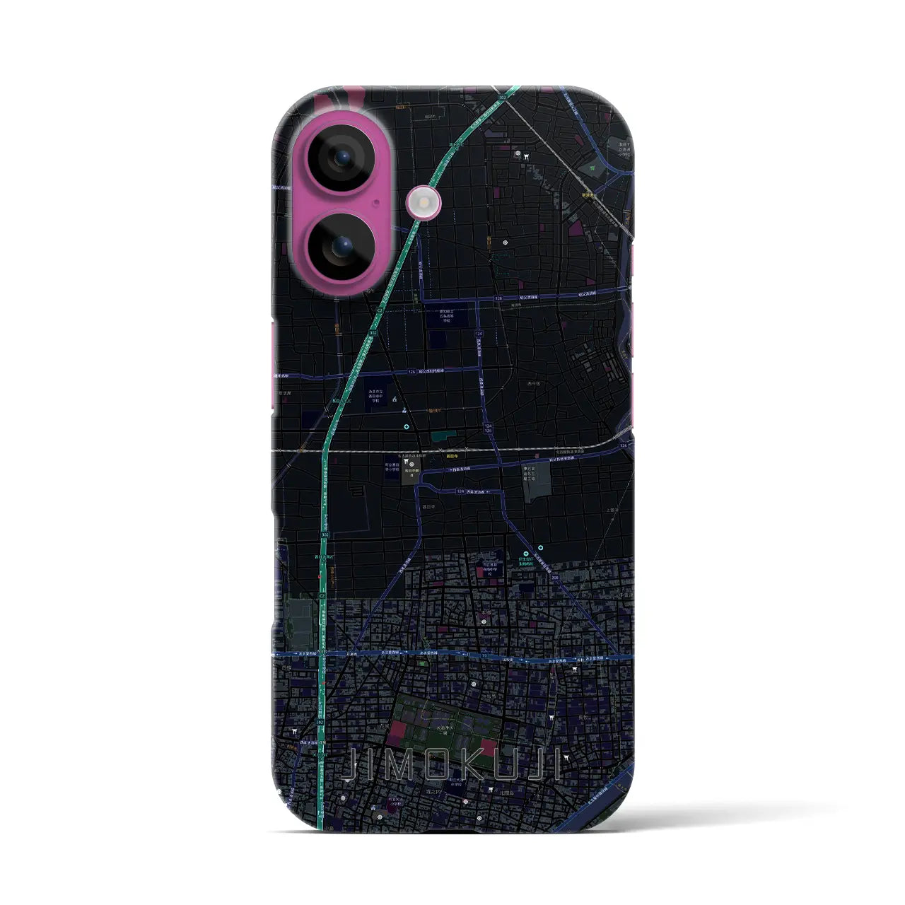 【甚目寺(愛知県)】地図柄iPhoneケース(バックカバータイプ)