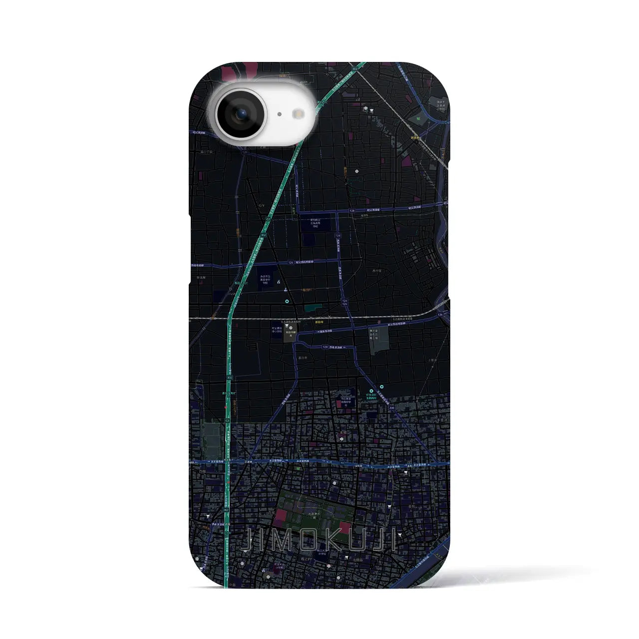 【甚目寺(愛知県)】地図柄iPhoneケース(バックカバータイプ)