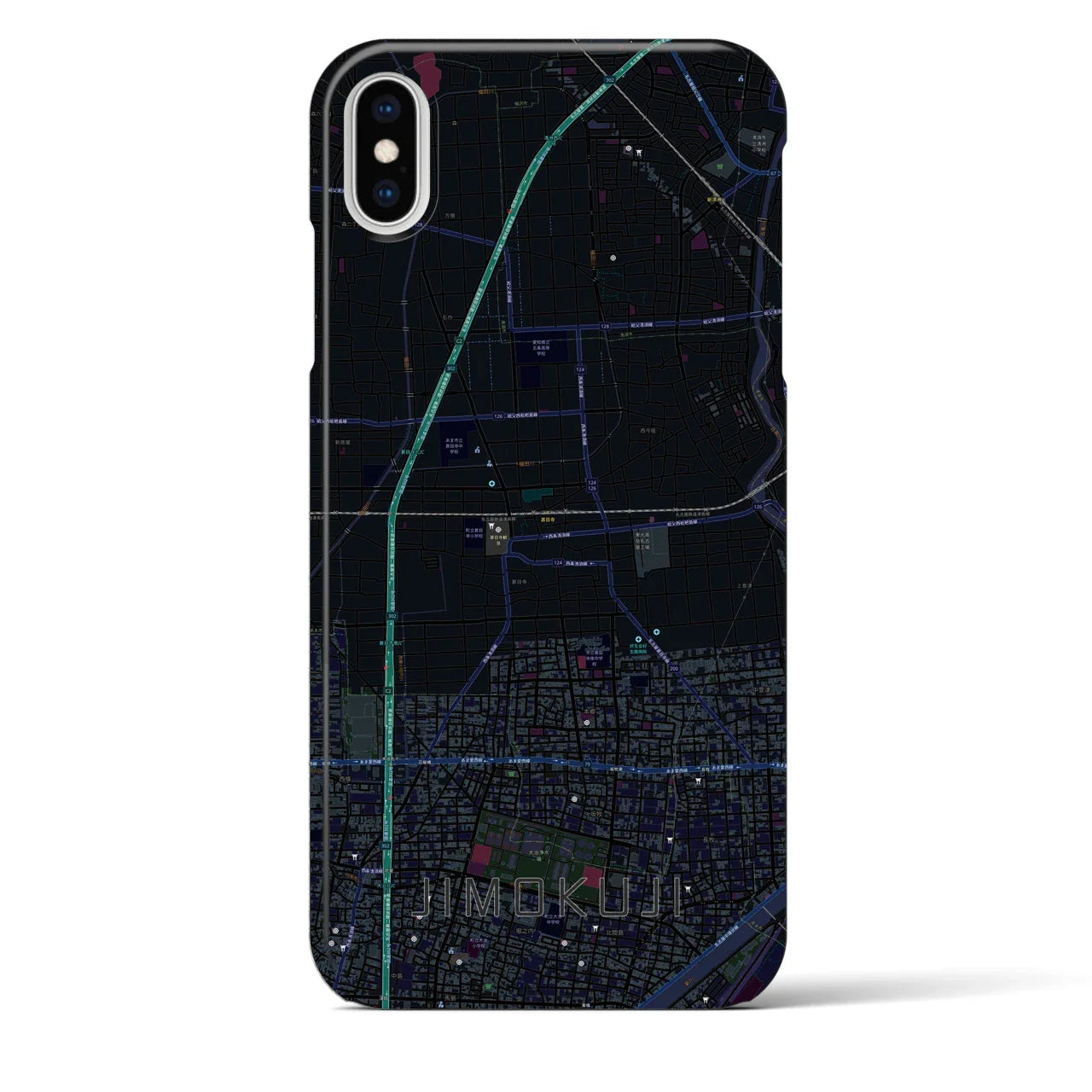 【甚目寺(愛知県)】地図柄iPhoneケース(バックカバータイプ)