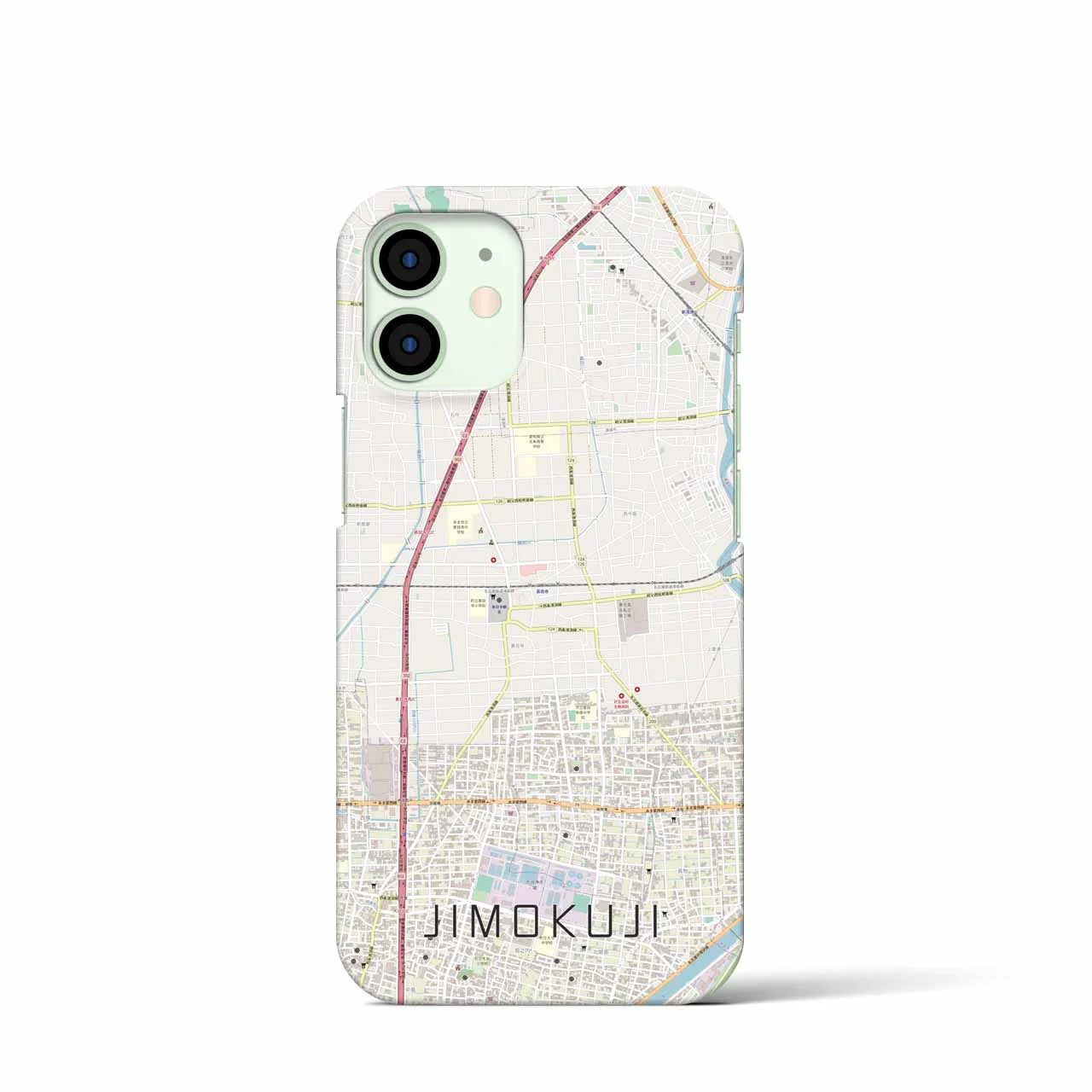 【甚目寺(愛知県)】地図柄iPhoneケース(バックカバータイプ)