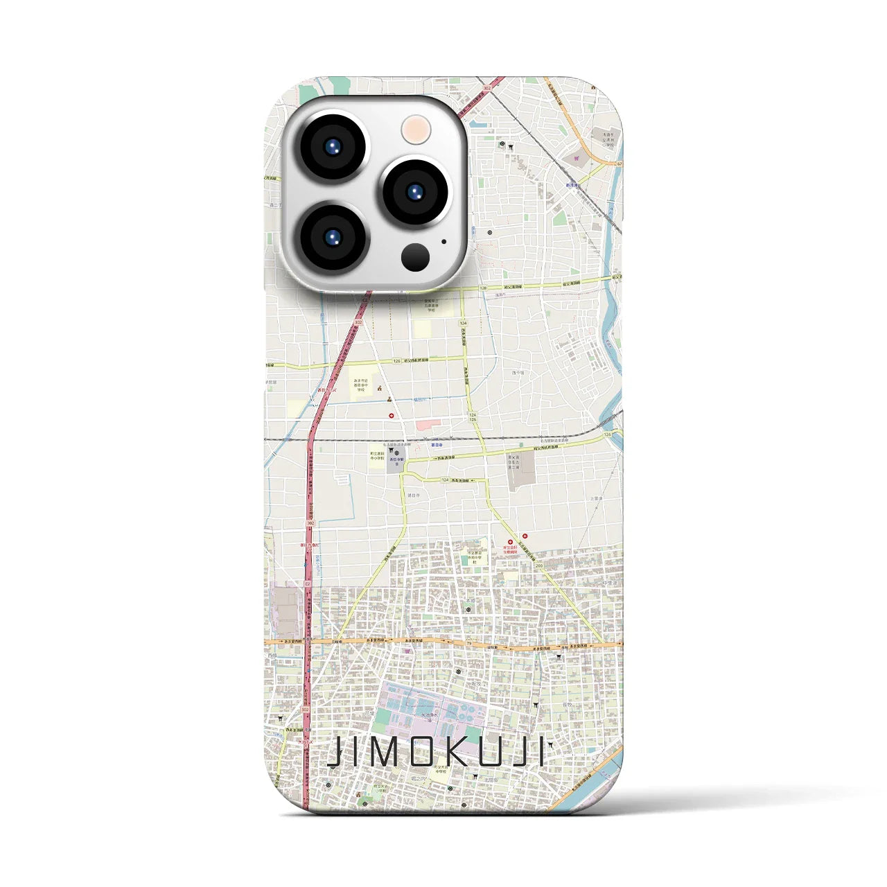 【甚目寺(愛知県)】地図柄iPhoneケース(バックカバータイプ)