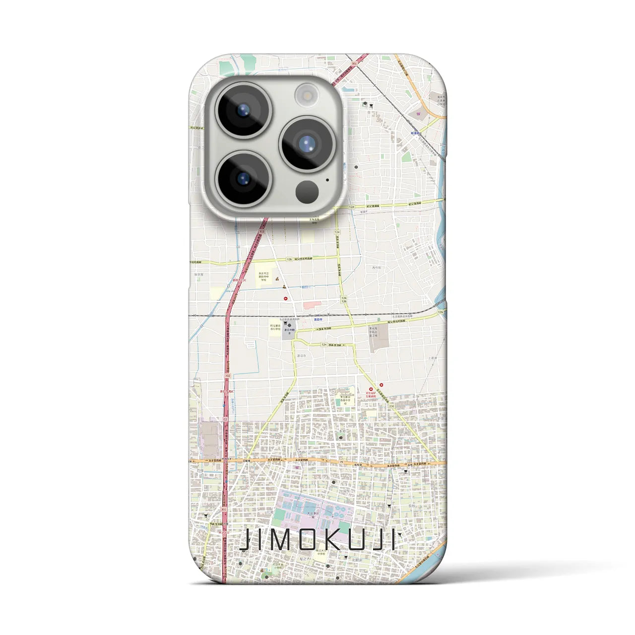 【甚目寺(愛知県)】地図柄iPhoneケース(バックカバータイプ)