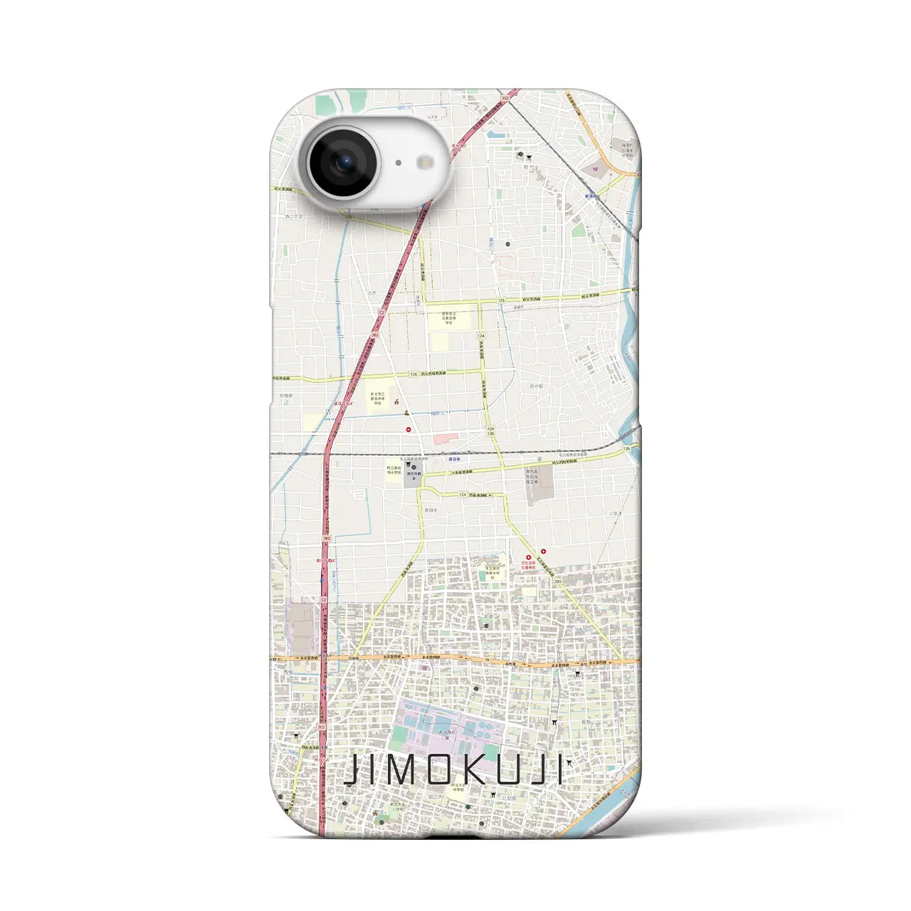 【甚目寺(愛知県)】地図柄iPhoneケース(バックカバータイプ)