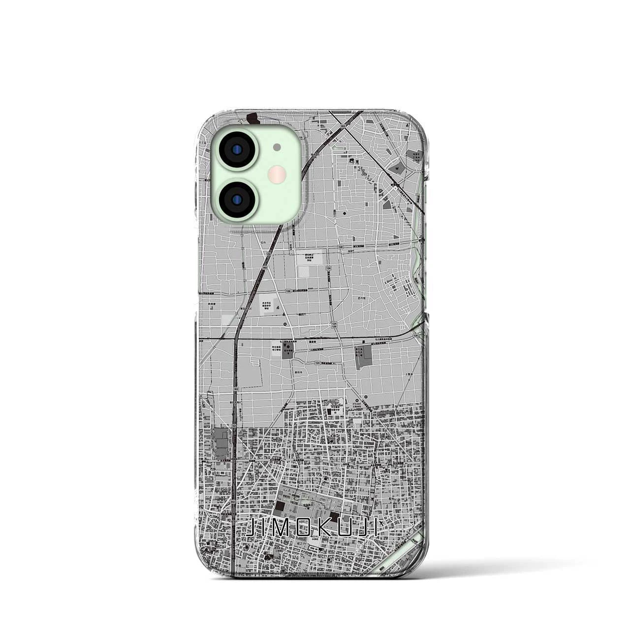 【甚目寺(愛知県)】地図柄iPhoneケース(クリアタイプ)