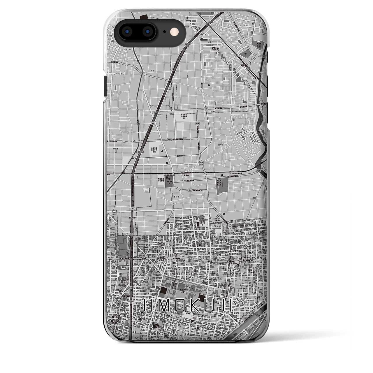 【甚目寺(愛知県)】地図柄iPhoneケース(クリアタイプ)