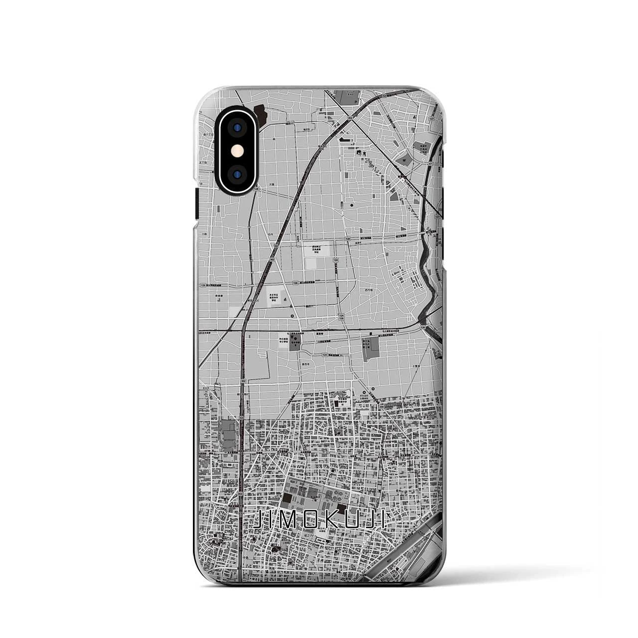 【甚目寺(愛知県)】地図柄iPhoneケース(クリアタイプ)