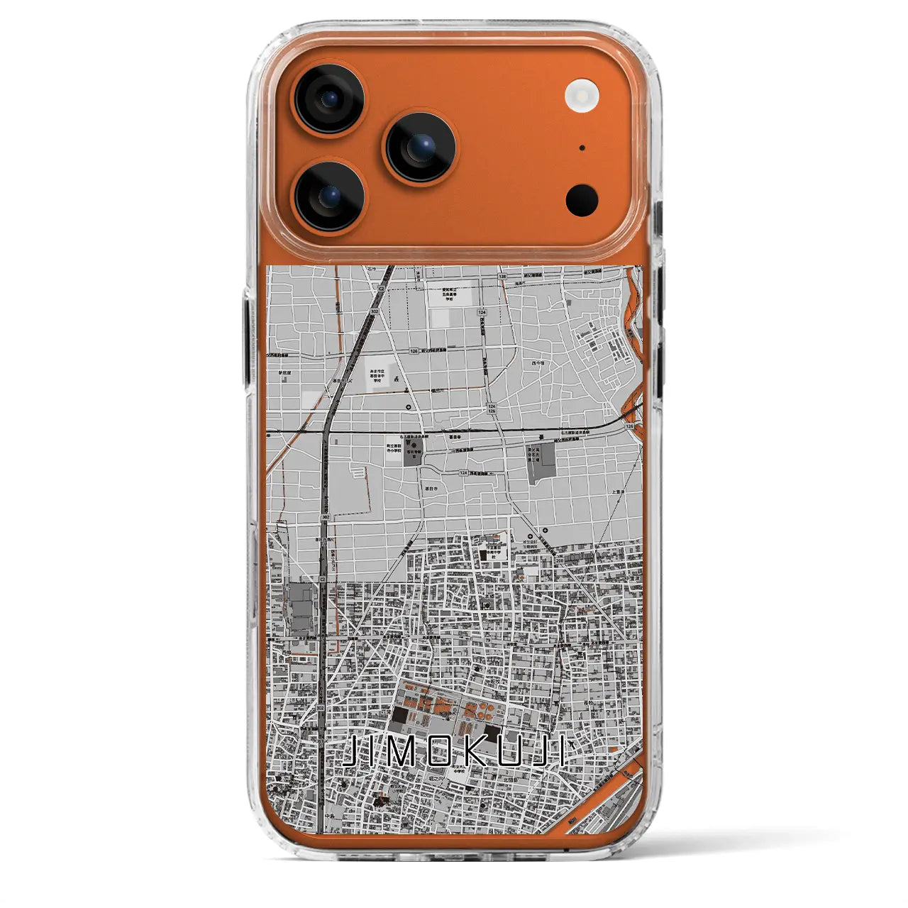 【甚目寺(愛知県)】地図柄iPhoneケース(MagSafeタイプ)