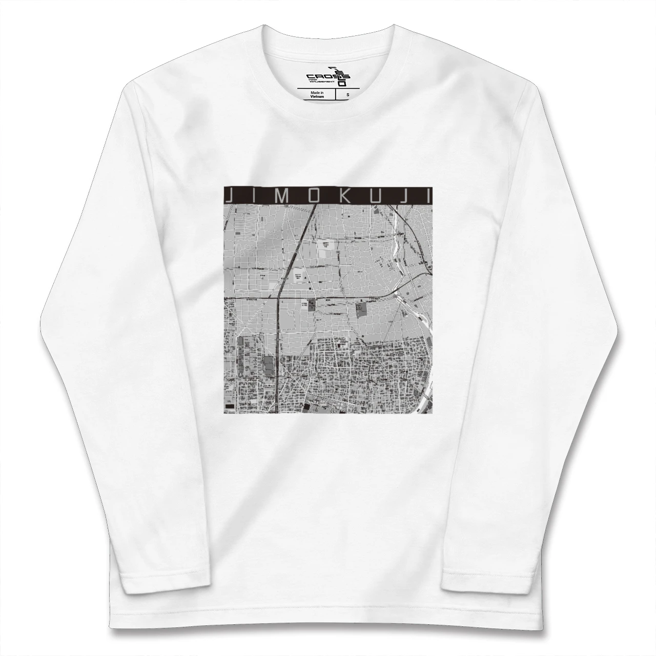 【甚目寺(愛知県)】地図柄ロングスリーブTシャツ