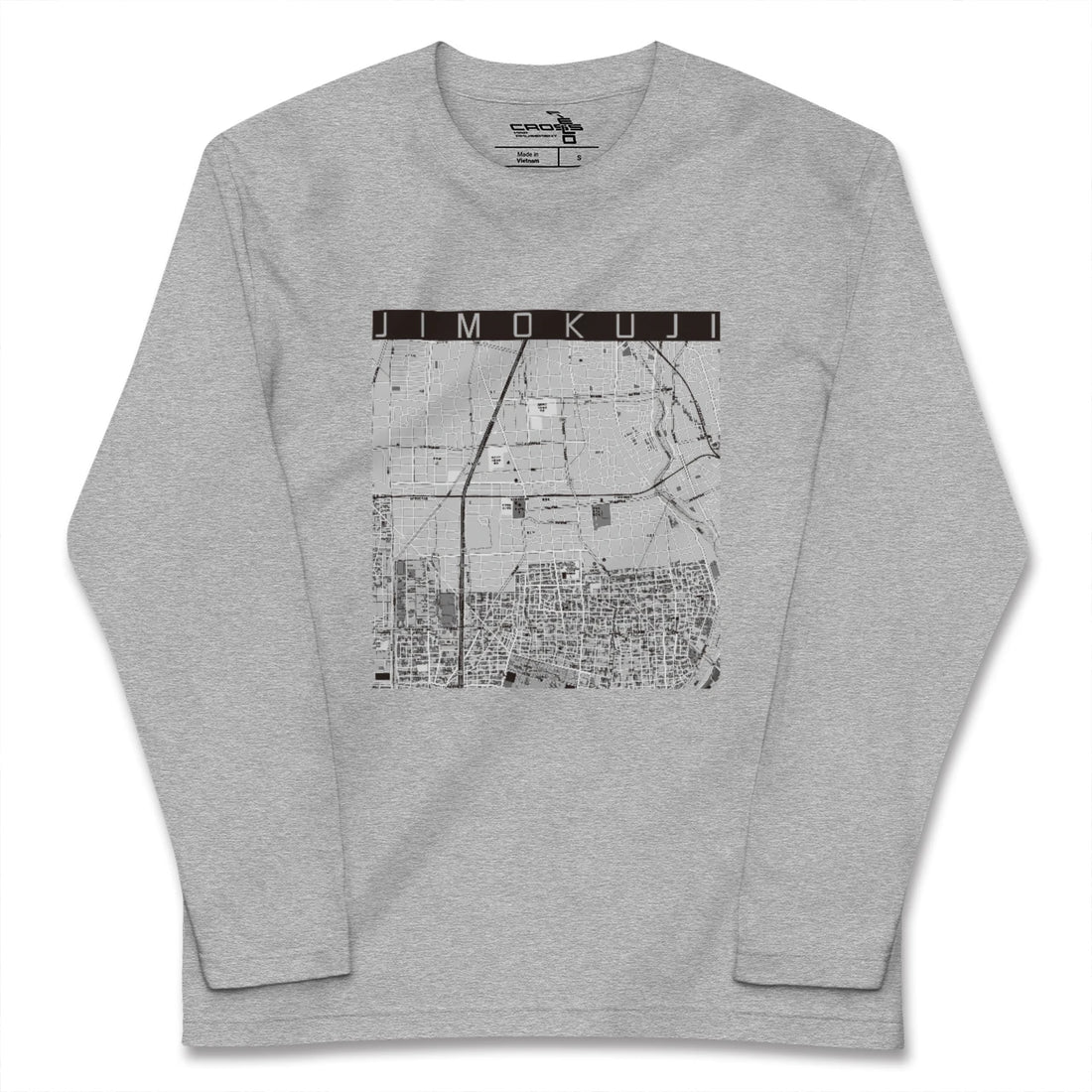 【甚目寺(愛知県)】地図柄ロングスリーブTシャツ