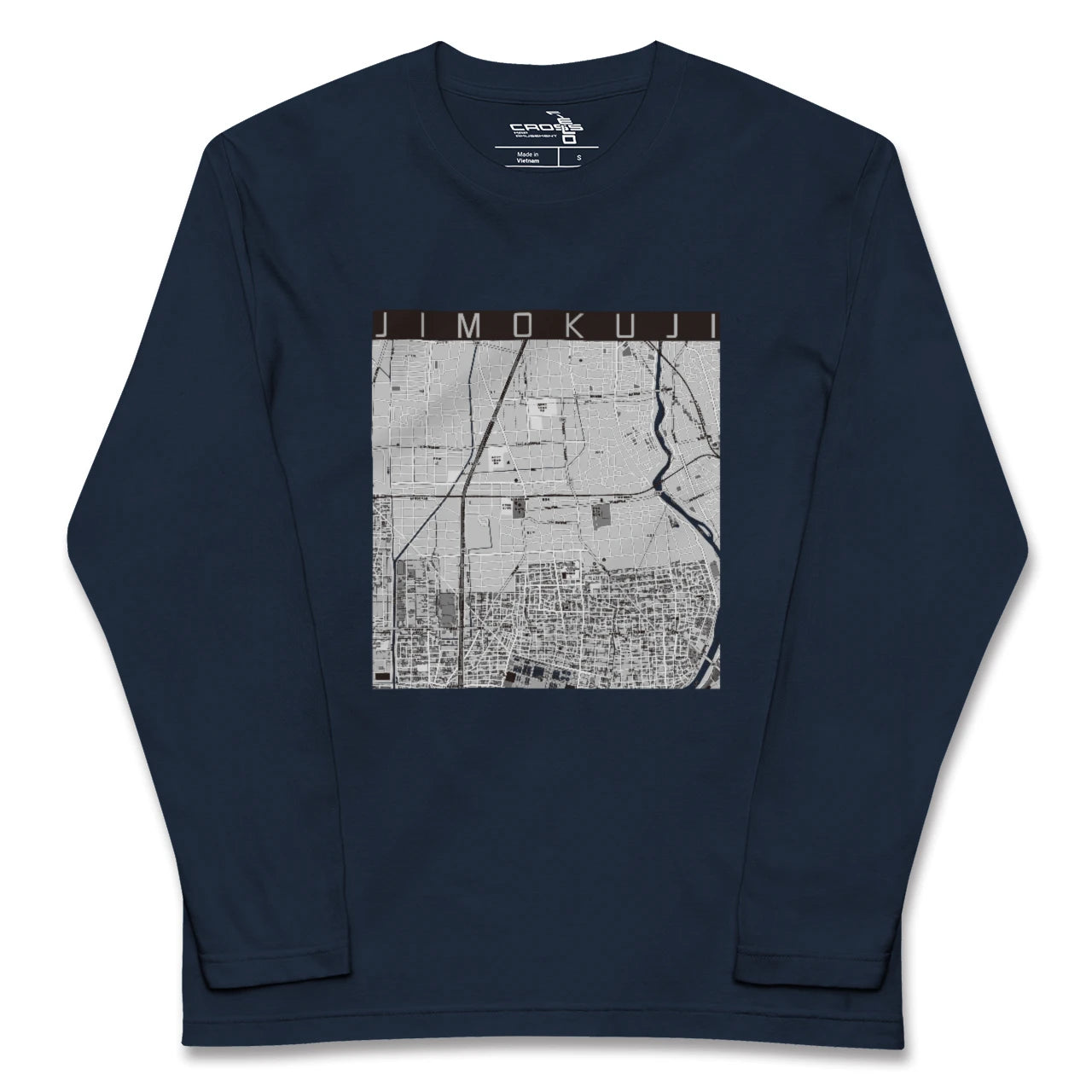 【甚目寺(愛知県)】地図柄ロングスリーブTシャツ