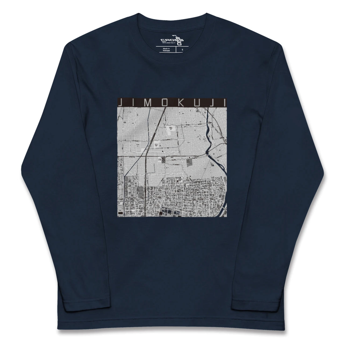 【甚目寺(愛知県)】地図柄ロングスリーブTシャツ