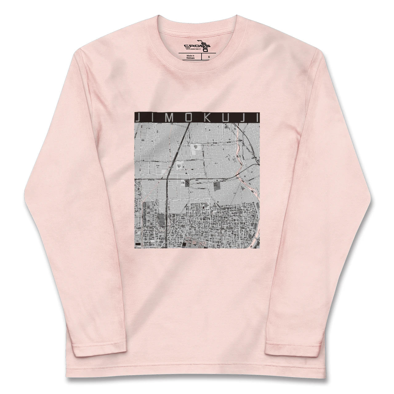 【甚目寺(愛知県)】地図柄ロングスリーブTシャツ