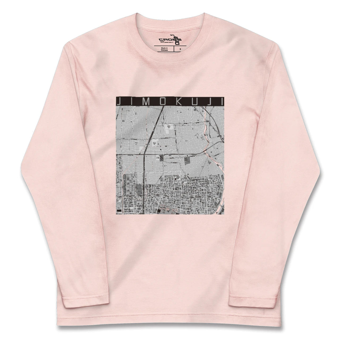 【甚目寺(愛知県)】地図柄ロングスリーブTシャツ