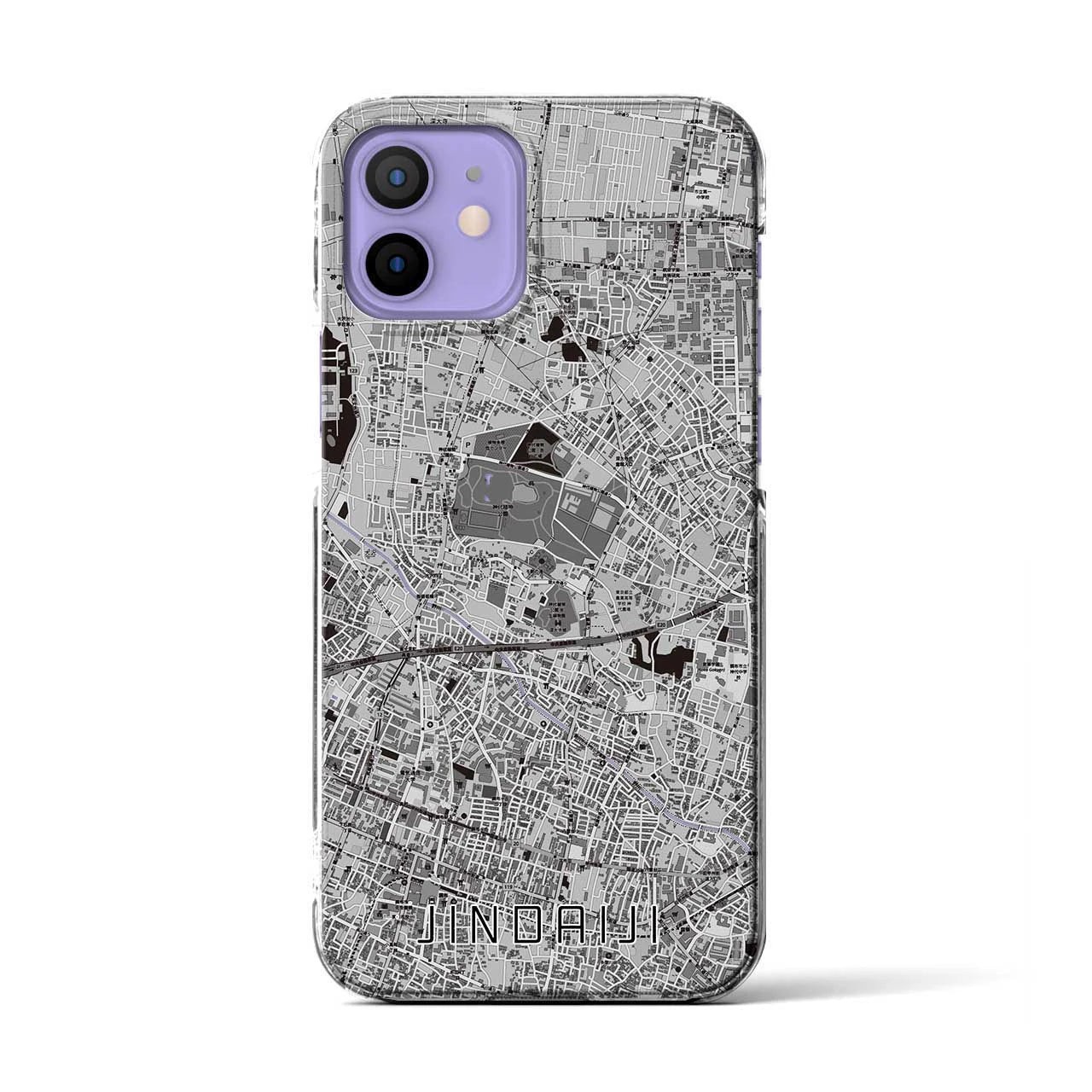 【深大寺(東京都)】地図柄iPhoneケース(クリアタイプ)