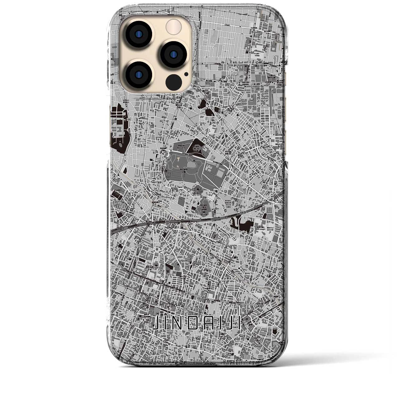 【深大寺(東京都)】地図柄iPhoneケース(クリアタイプ)