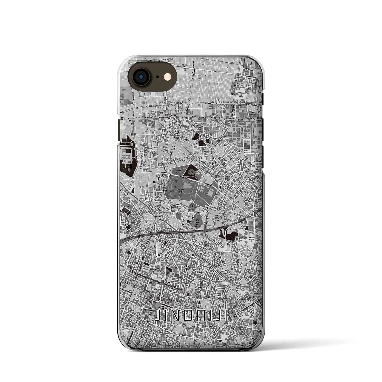 【深大寺(東京都)】地図柄iPhoneケース(クリアタイプ)