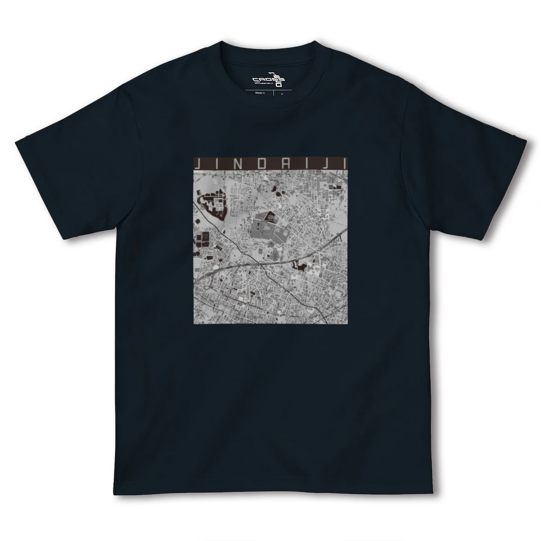 【深大寺(東京都)】地図柄ヘビーウェイトTシャツ