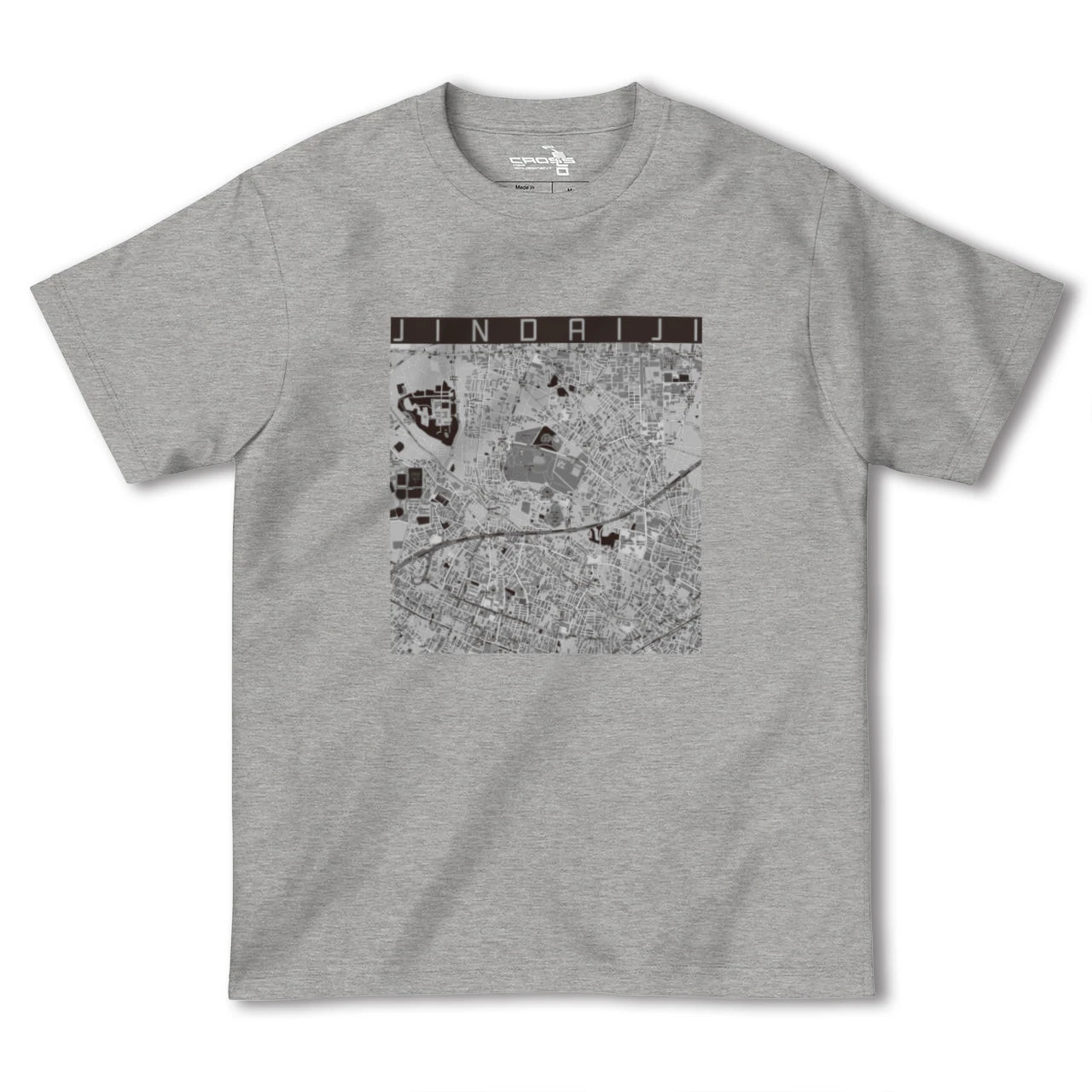 【深大寺(東京都)】地図柄ヘビーウェイトTシャツ