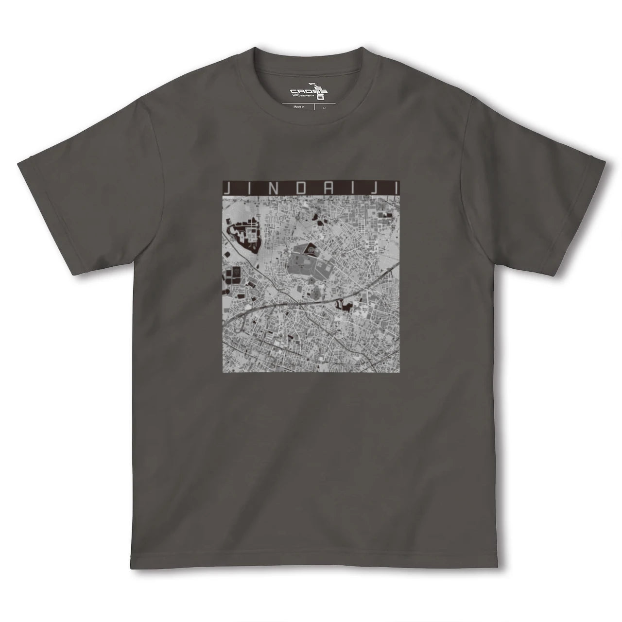 【深大寺(東京都)】地図柄ヘビーウェイトTシャツ