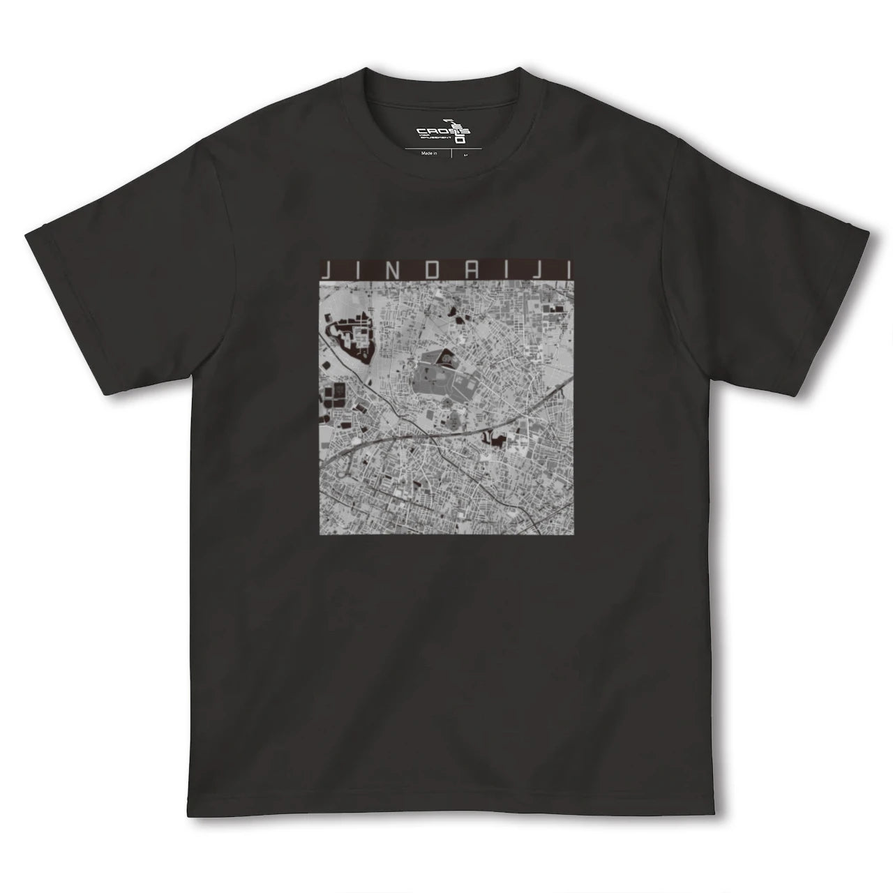 【深大寺(東京都)】地図柄ヘビーウェイトTシャツ