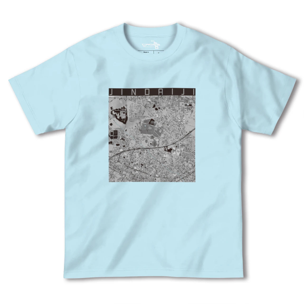 【深大寺(東京都)】地図柄ヘビーウェイトTシャツ