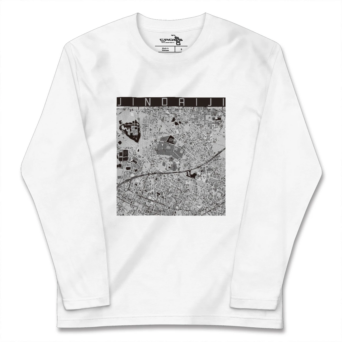 【深大寺(東京都)】地図柄ロングスリーブTシャツ