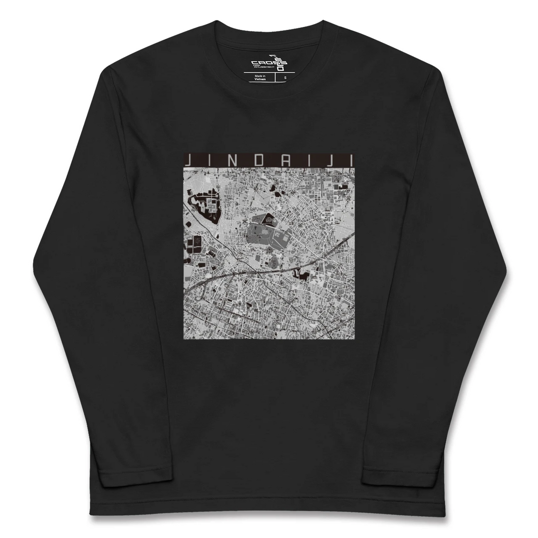 【深大寺(東京都)】地図柄ロングスリーブTシャツ