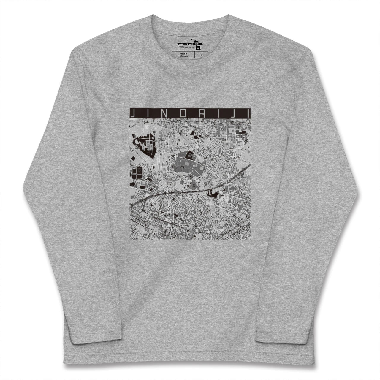 【深大寺(東京都)】地図柄ロングスリーブTシャツ