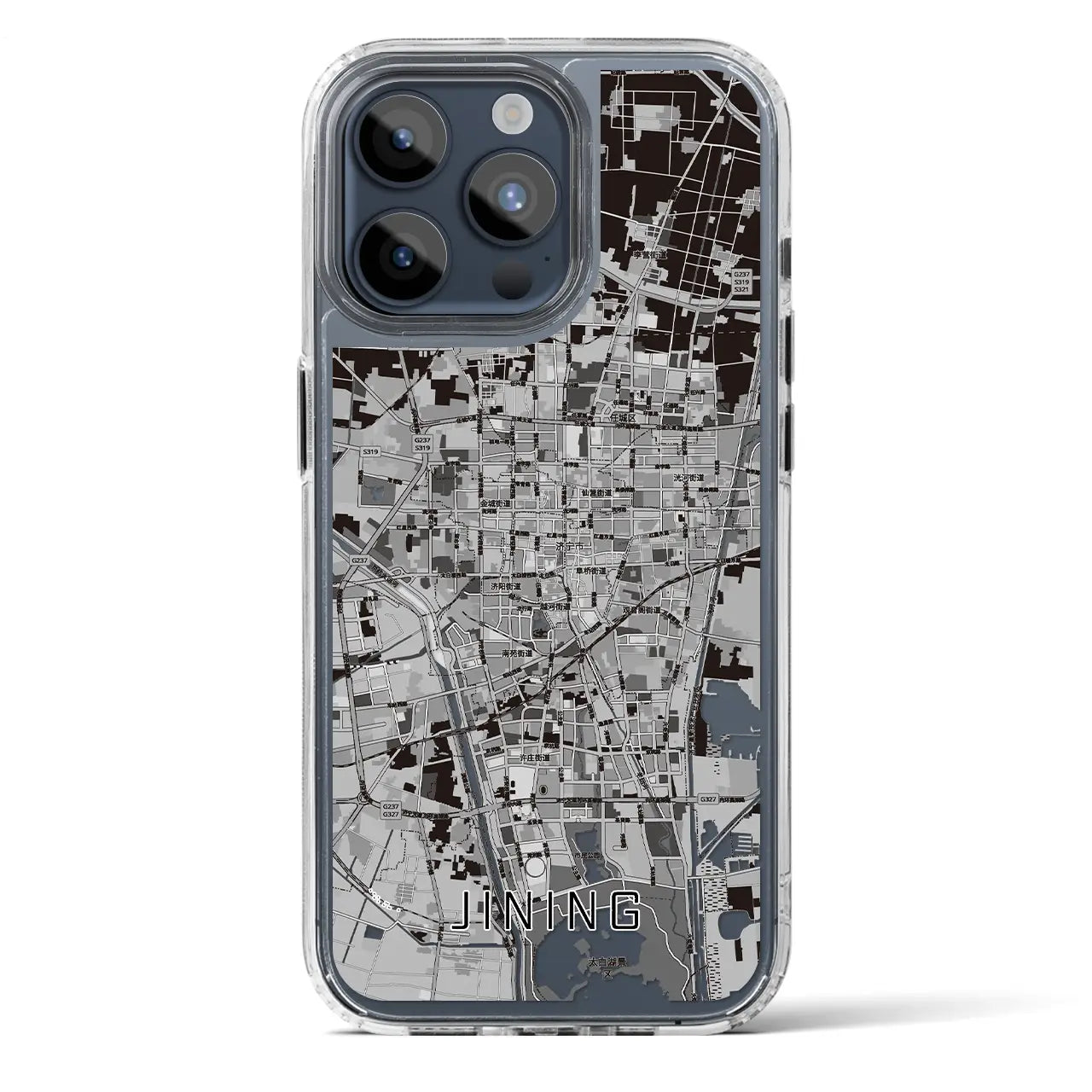 【済寧(中華人民共和国)】地図柄iPhoneケース(MagSafeタイプ)