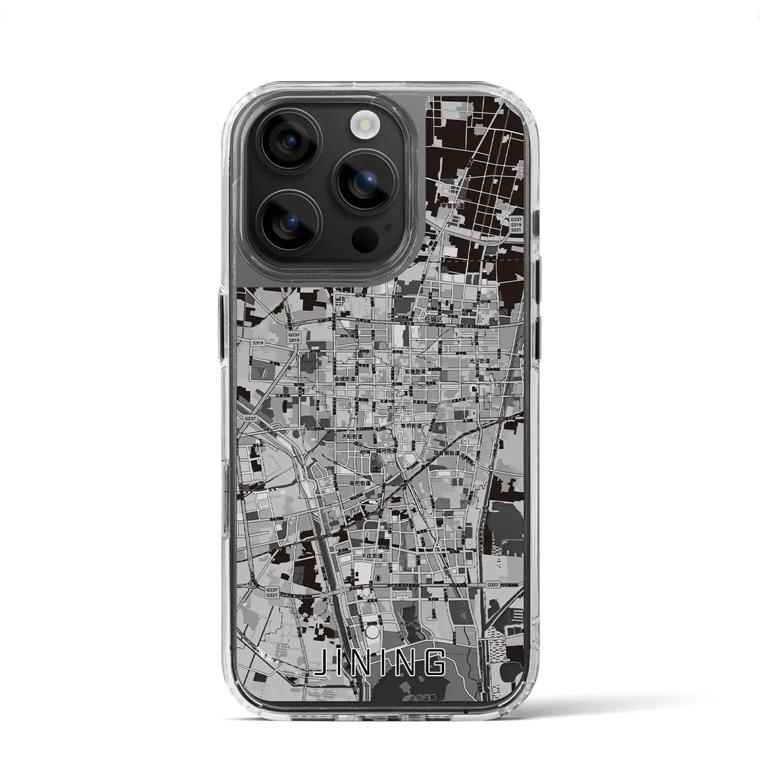 【済寧(中華人民共和国)】地図柄iPhoneケース(MagSafeタイプ)