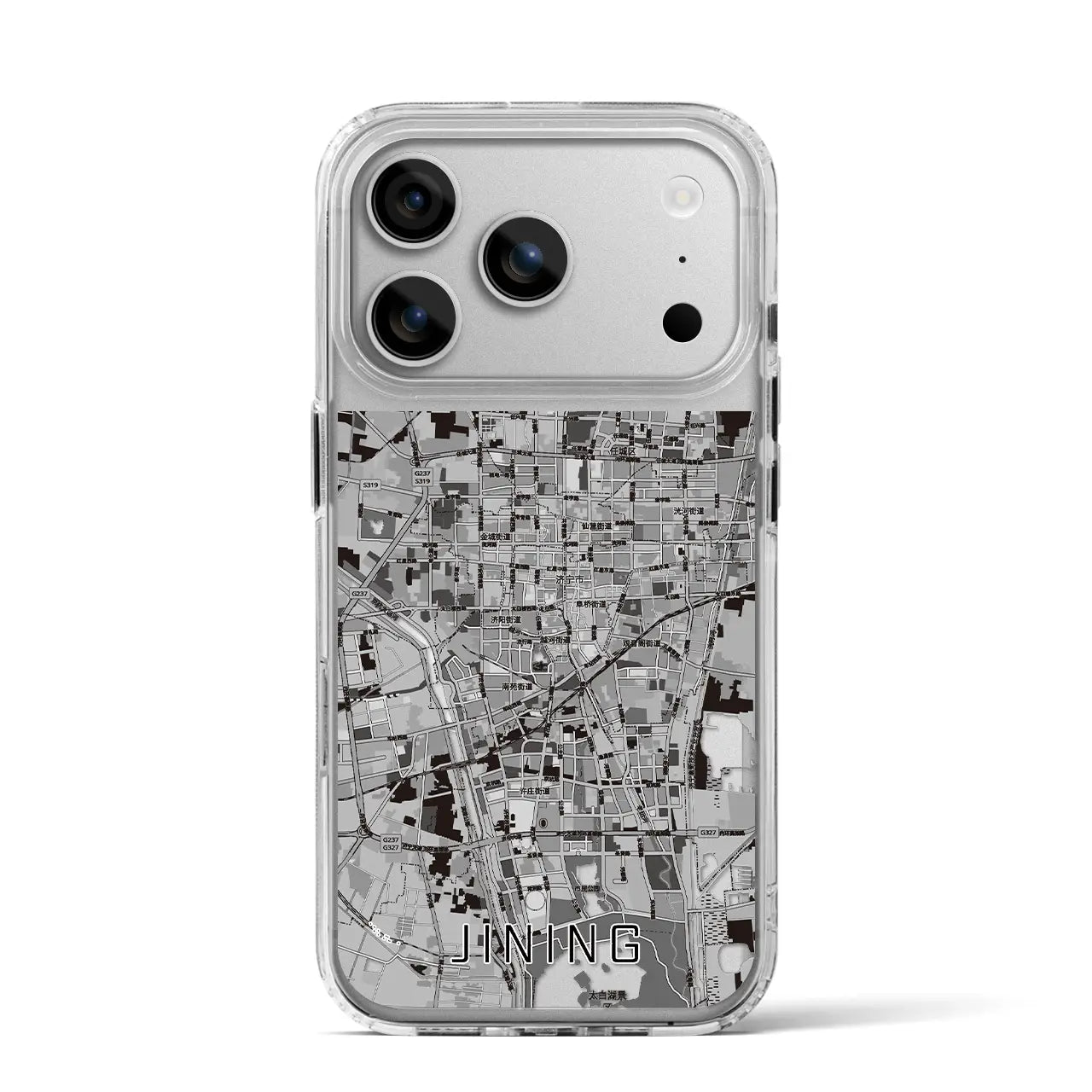 【済寧(中華人民共和国)】地図柄iPhoneケース(MagSafeタイプ)