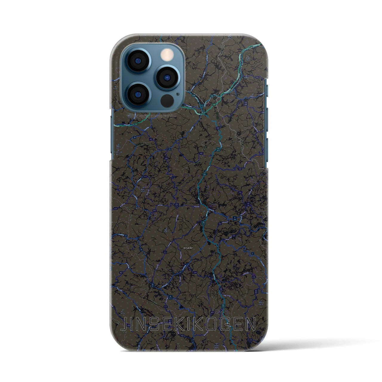 【神石高原(広島県)】地図柄iPhoneケース(バックカバータイプ)