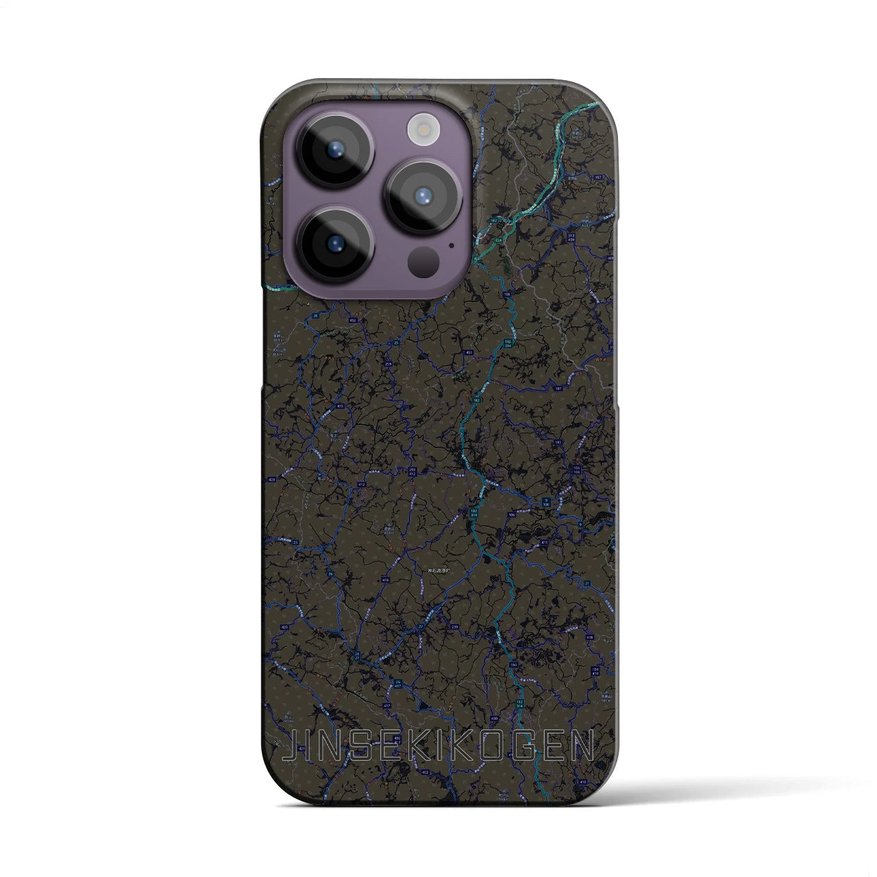 【神石高原(広島県)】地図柄iPhoneケース(バックカバータイプ)