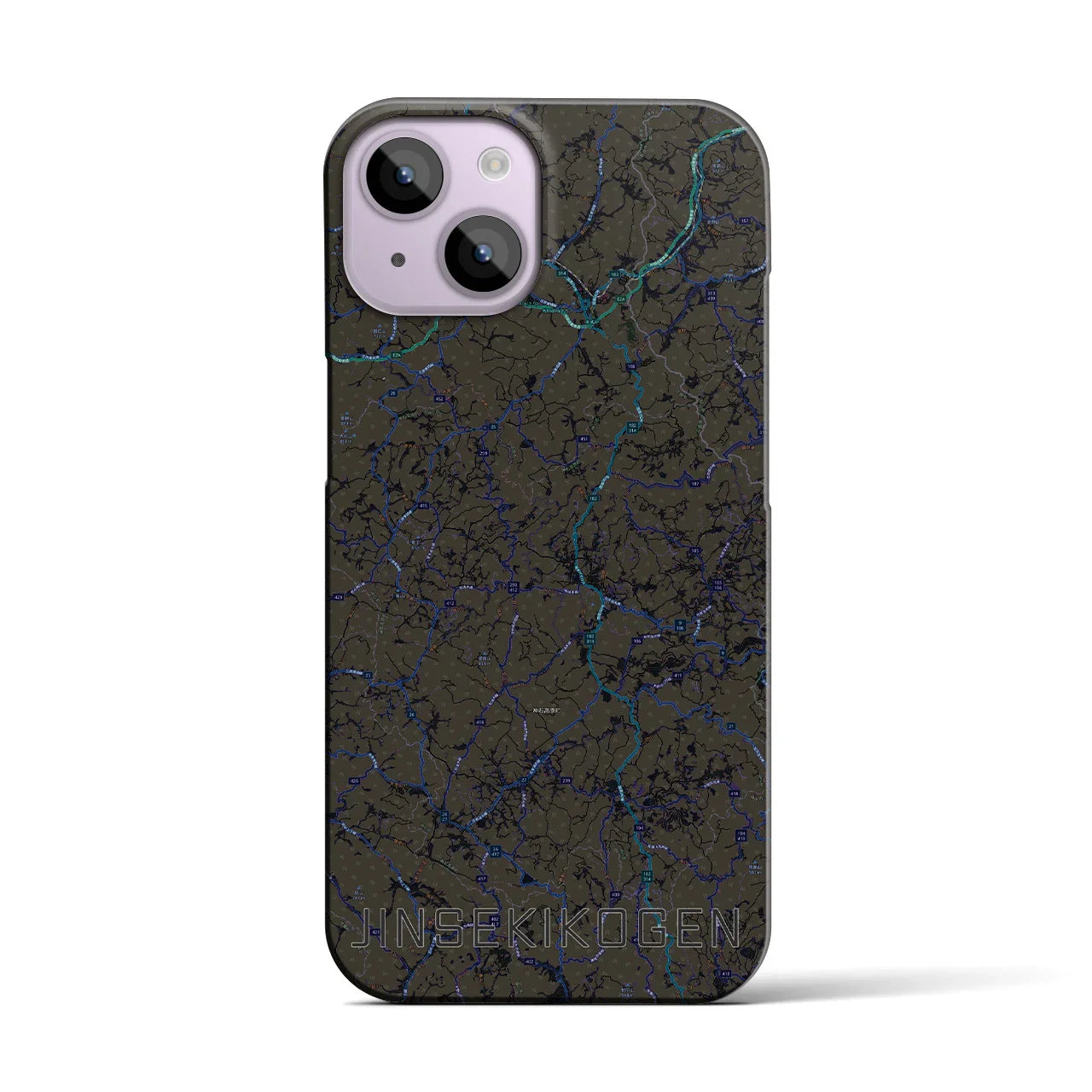 【神石高原(広島県)】地図柄iPhoneケース(バックカバータイプ)