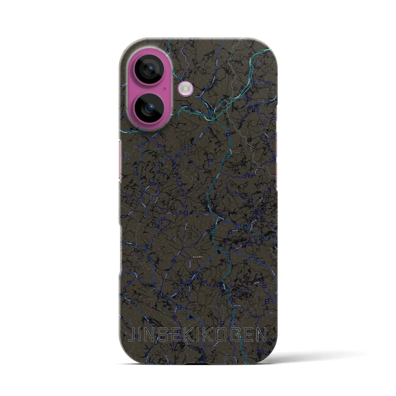 【神石高原(広島県)】地図柄iPhoneケース(バックカバータイプ)