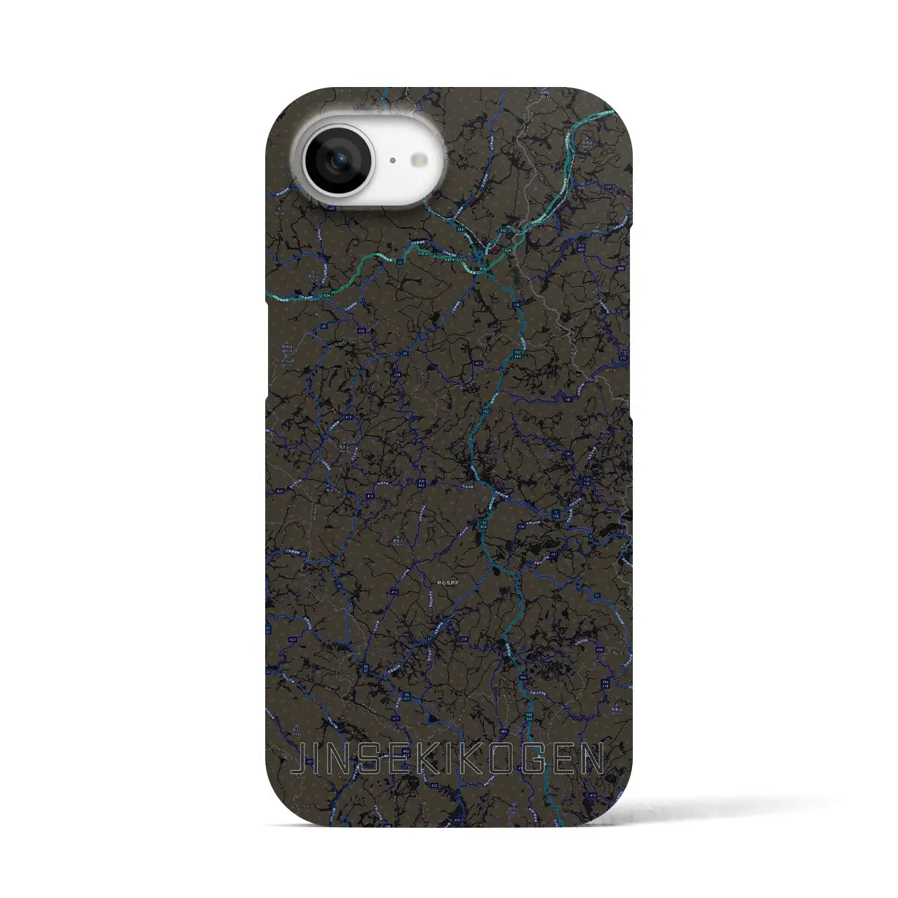 【神石高原(広島県)】地図柄iPhoneケース(バックカバータイプ)