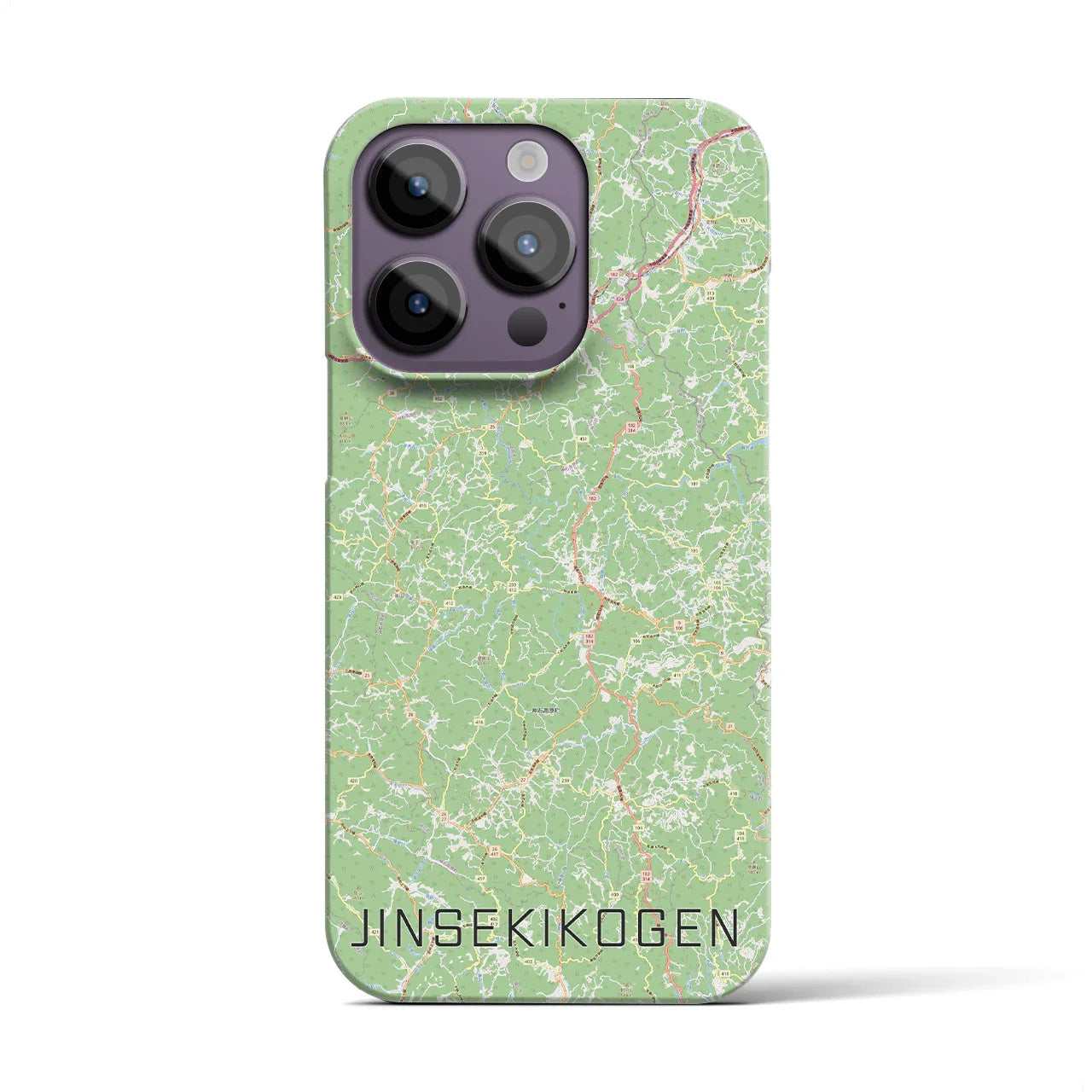 【神石高原(広島県)】地図柄iPhoneケース(バックカバータイプ)
