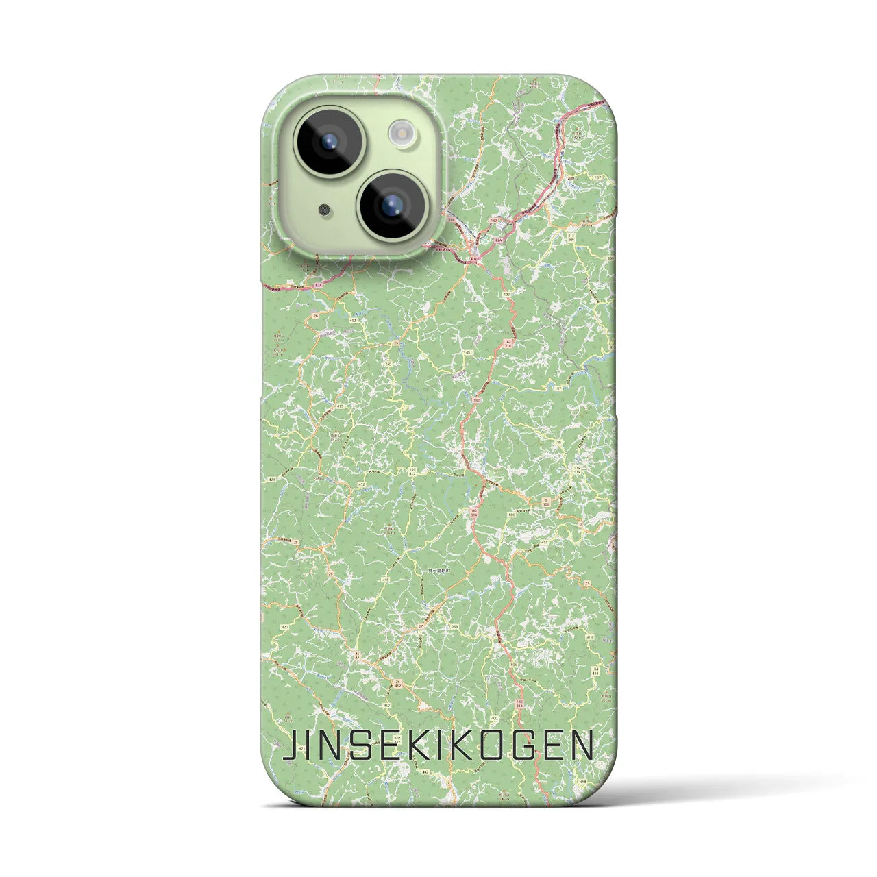 【神石高原(広島県)】地図柄iPhoneケース(バックカバータイプ)